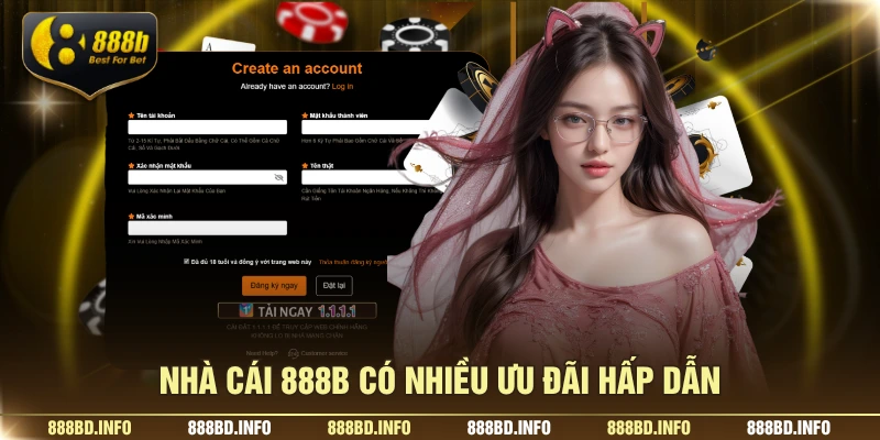 Nhà cái 888B có nhiều ưu đãi hấp dẫn